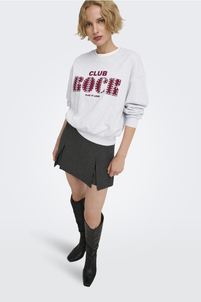 Only grijze dames sweater | Model
