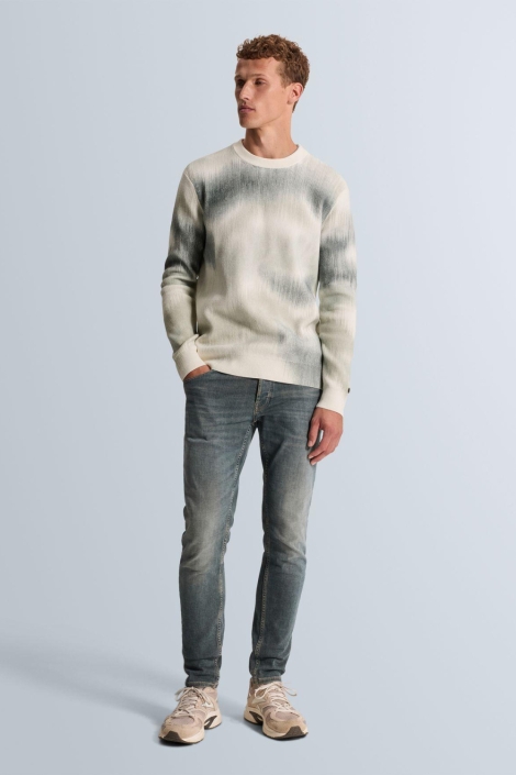 Cast Iron beige heren trui | Model