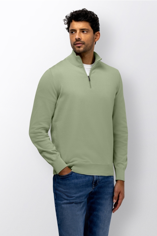 State of Art groene heren trui | Model vooraanzicht