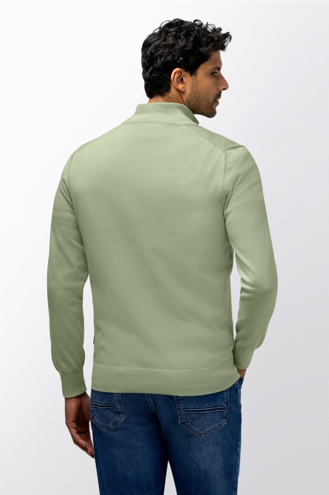 State of Art groene heren trui | Model achteraanzicht