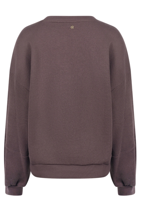 Nukus bruine dames sweater | Achteraanzicht