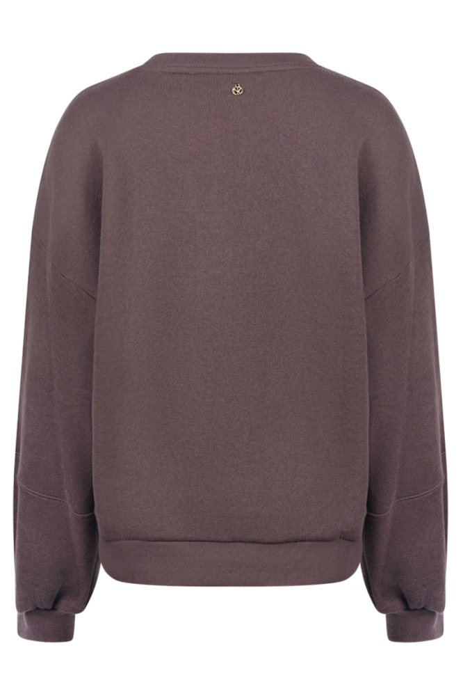 Nukus bruine dames sweater | Achteraanzicht