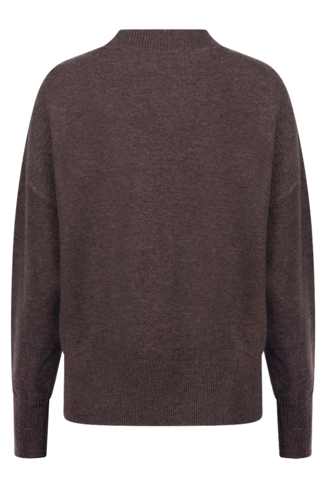 Nukus bruine dames sweater | Achteraanzicht