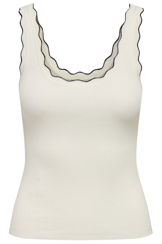 Jacqueline de Yong witte dames top | Vooraanzicht