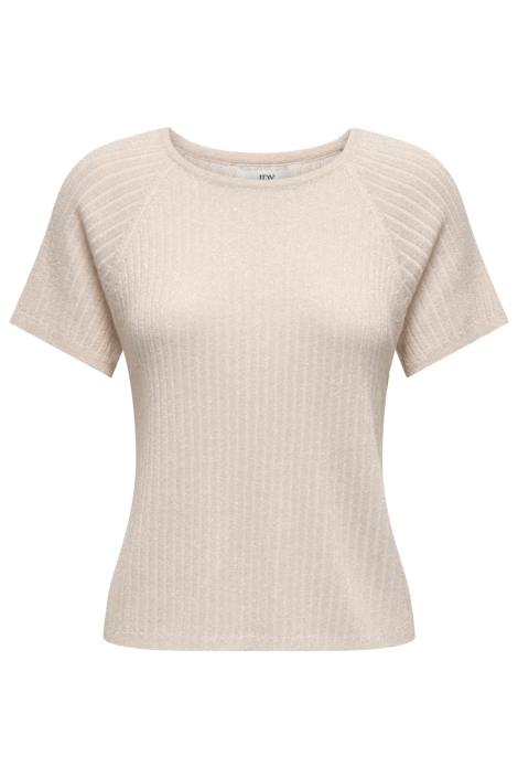 Jacqueline de Yong zand dames t-shirt | Vooraanzicht