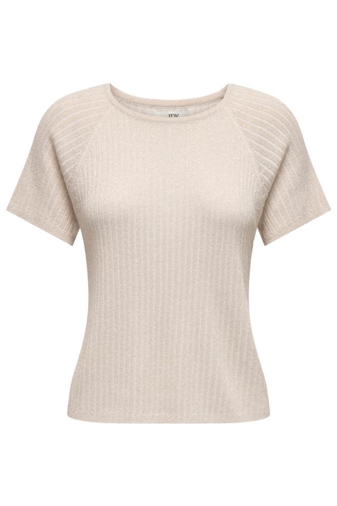 Jacqueline de Yong zand dames t-shirt | Vooraanzicht