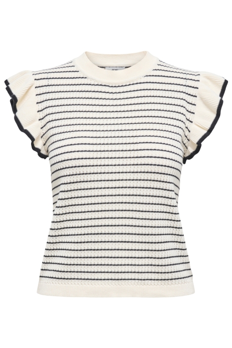 Jacqueline de Yong beige dames t-shirt | Vooraanzicht