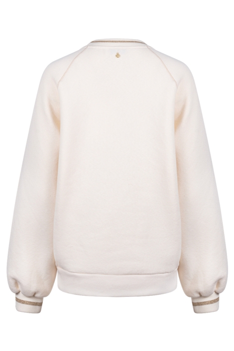 Nukus witte dames sweater | Achteraanzicht