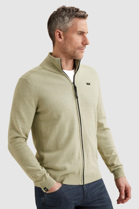 Vanguard groene heren vest | Model vooraanzicht