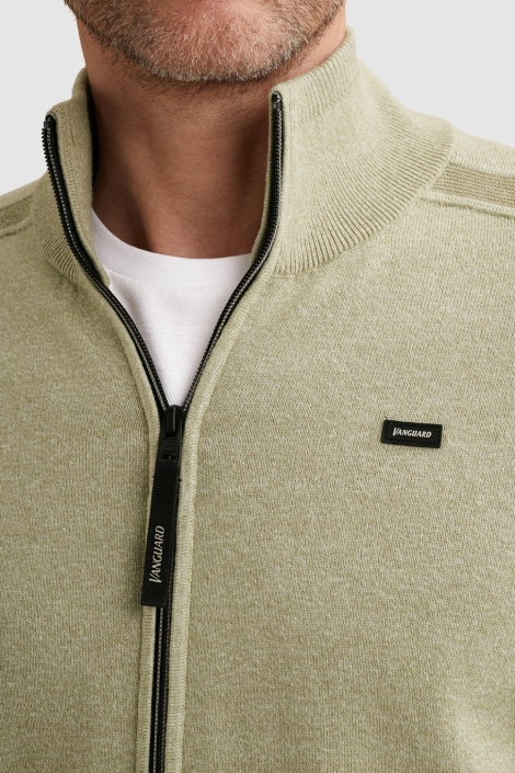Vanguard groene heren vest | Close up