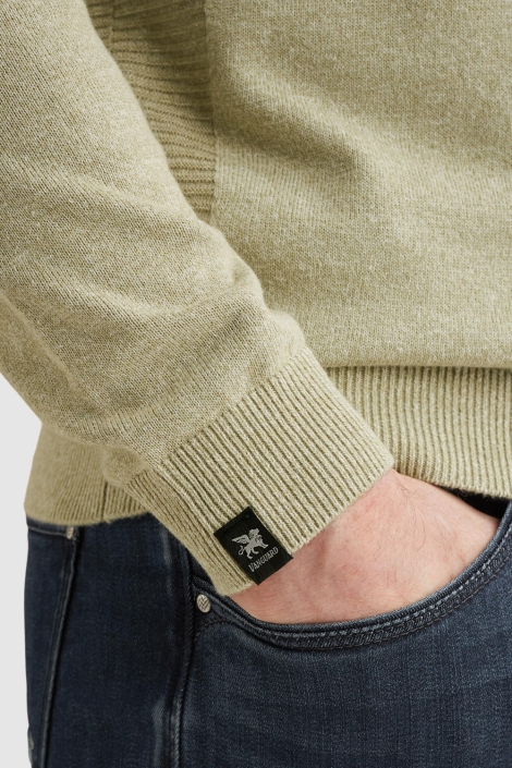 Vanguard groene heren vest | Close up