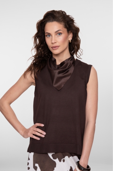 Geisha Top GEISHA BASIC TOP BRUIN 64067 14 BROWN
