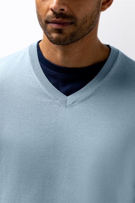 State of Art blauwe heren trui | Close up