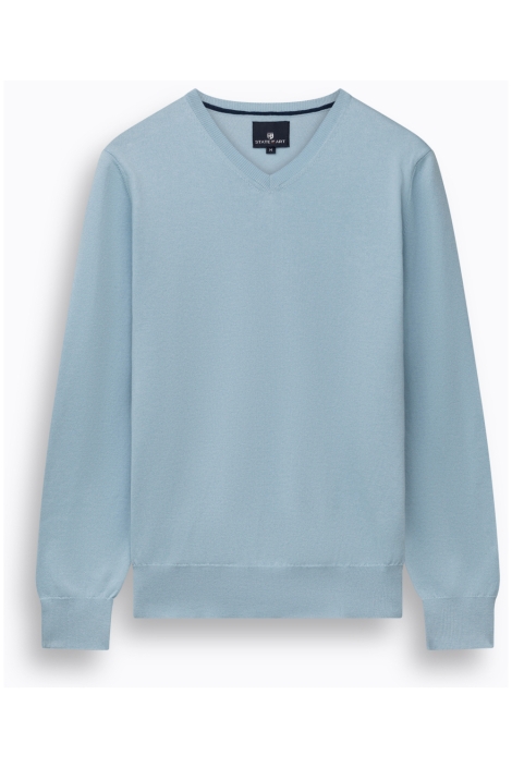 State of Art blauwe heren trui | Vooraanzicht