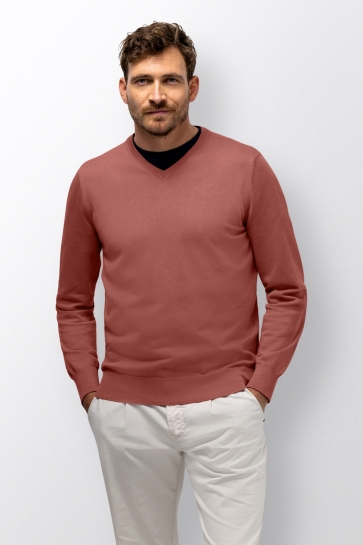 State of Art pullover v-neck plai Oranje