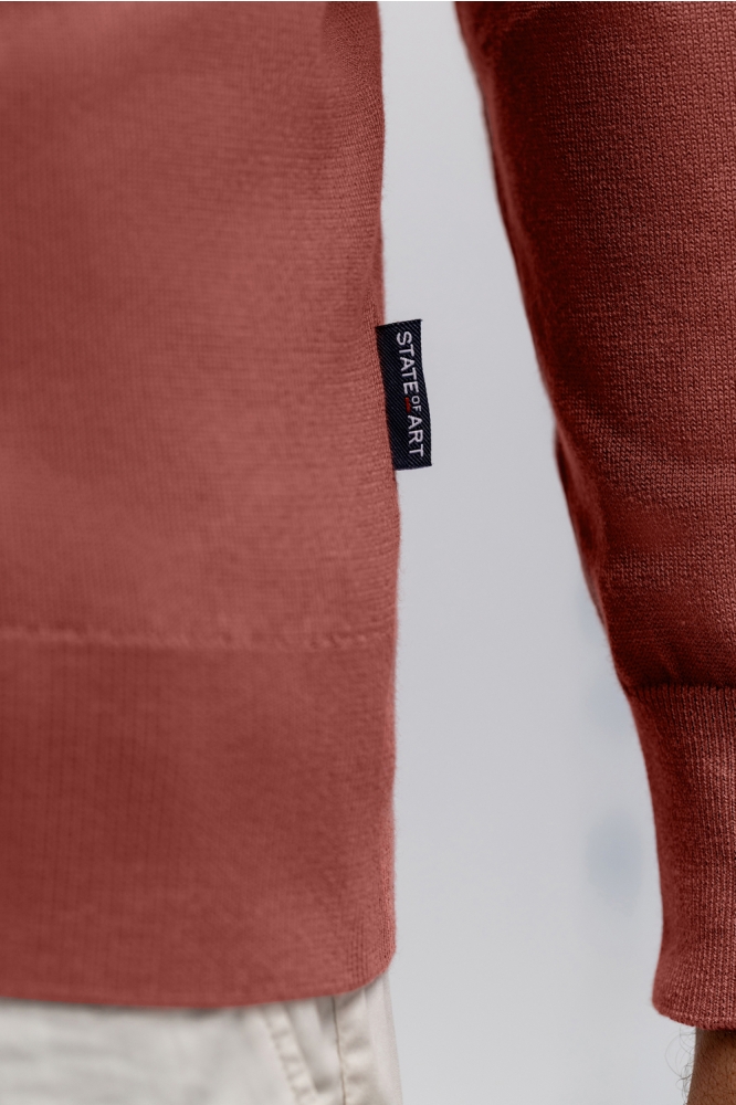 State of Art oranje heren trui | Kleurstaal