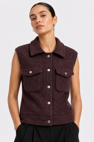 Noisy may nmhinny s/l boucle vest /3 Bordeaux