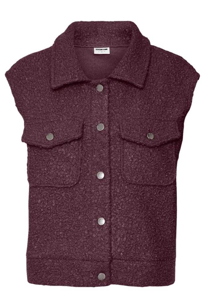 Noisy may bordeaux dames gilet | Vooraanzicht