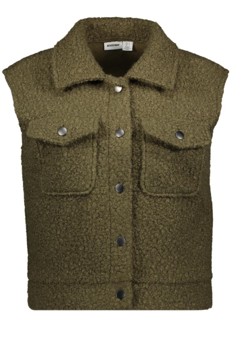 Noisy may groene dames gilet | Vooraanzicht