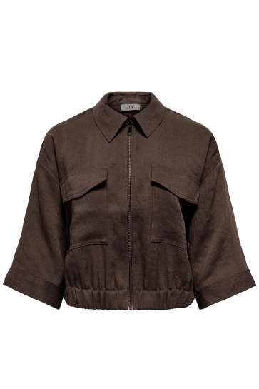 Jacqueline de Yong Jas JDYFINN 3/4 BOMBER WVN 15376493 COFFEE BEAN