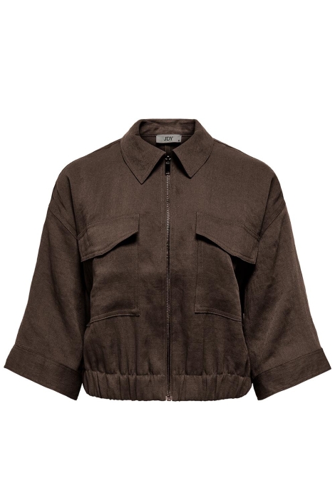 Jacqueline de Yong bruine dames jas | Vooraanzicht