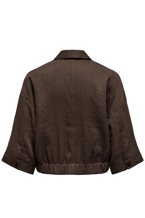 Jacqueline de Yong bruine dames jas | Achteraanzicht