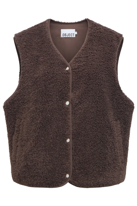 Object bruine dames gilet | Vooraanzicht