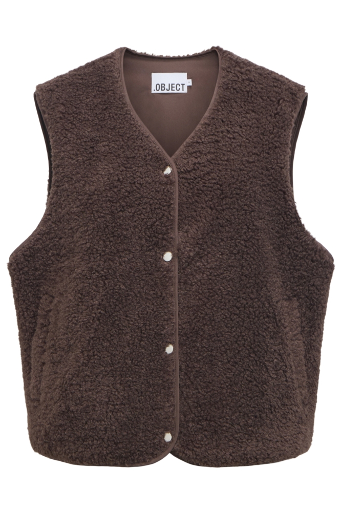 Object bruine dames gilet | Vooraanzicht