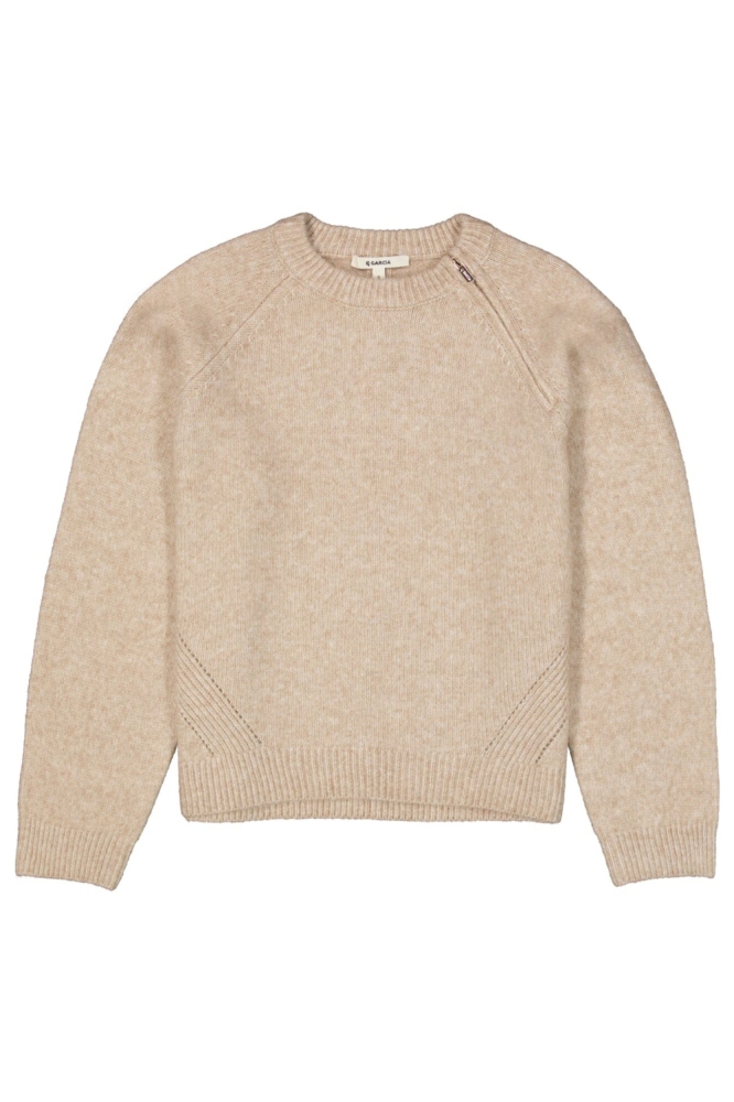 Garcia beige dames trui | Vooraanzicht