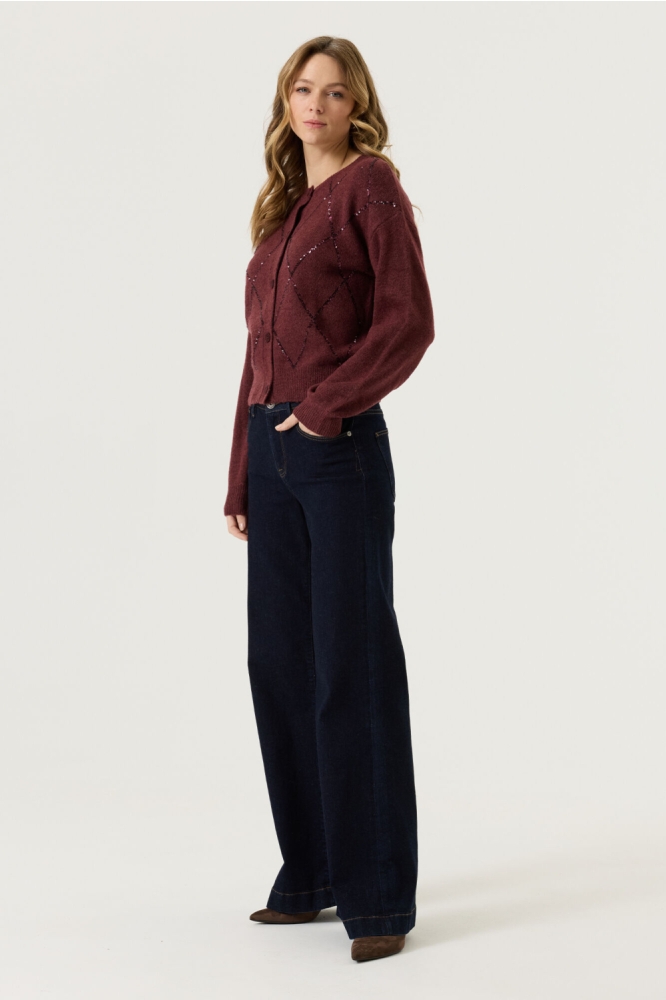 Garcia bordeaux dames vest | Model