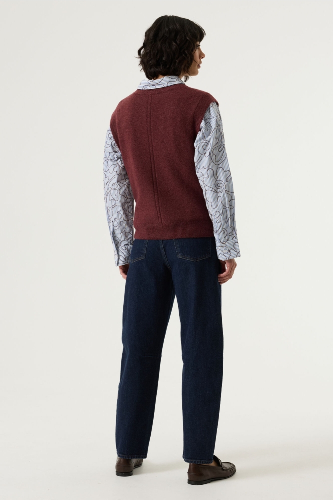 Garcia bordeaux dames trui | Model