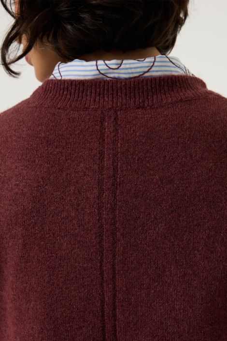 Garcia bordeaux dames trui | Close up