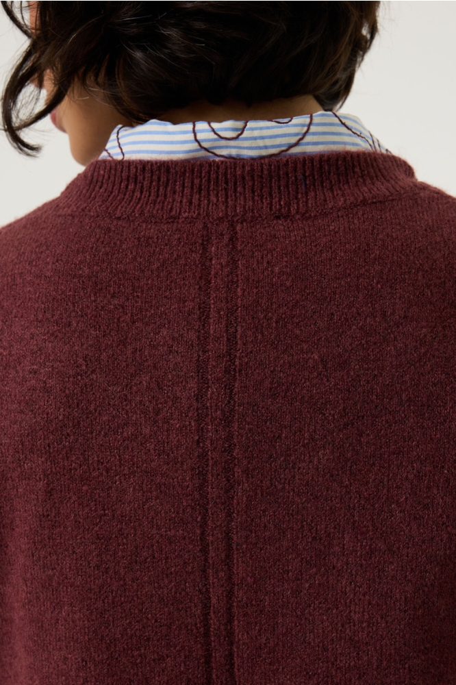 Garcia bordeaux dames trui | Close up