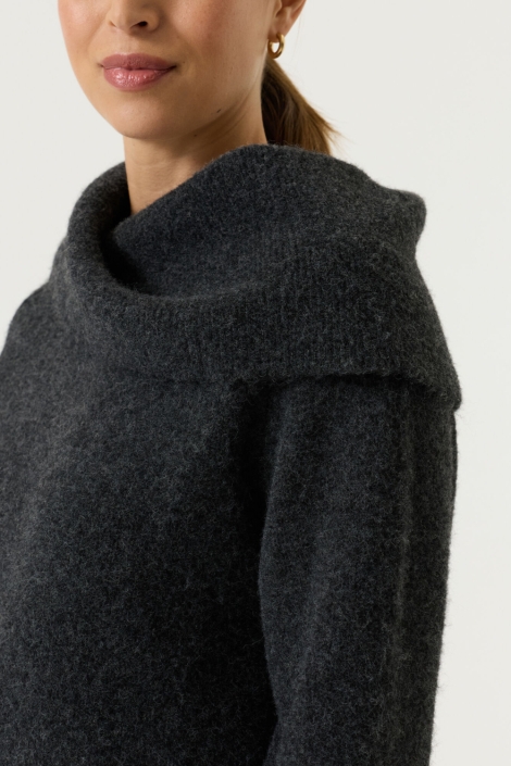 Garcia grijze dames trui | Close up