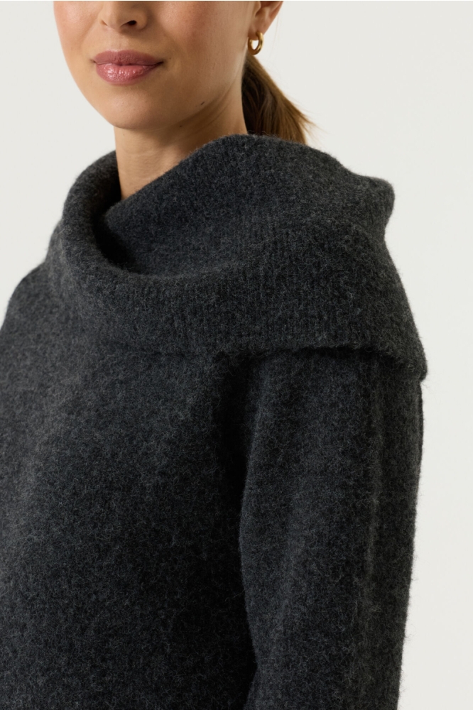 Garcia grijze dames trui | Close up
