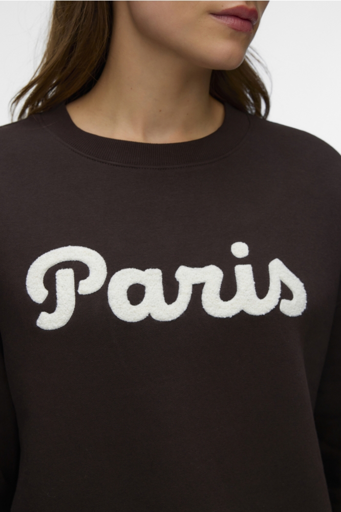 Vero Moda bruine dames sweater | Close up
