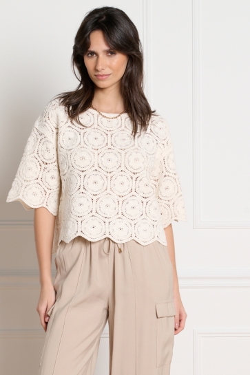 LolaLiza Trui N CROCRO 1F 04007065 1013 VANILLA WHITE