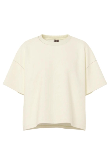 Pieces T-shirt PCCHILLI SUMMER 2/4 LOOSE SWT NOOS 17118870 WHITE PEPPER