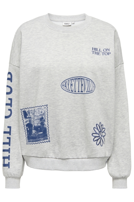 Only grijze dames sweater | Vooraanzicht
