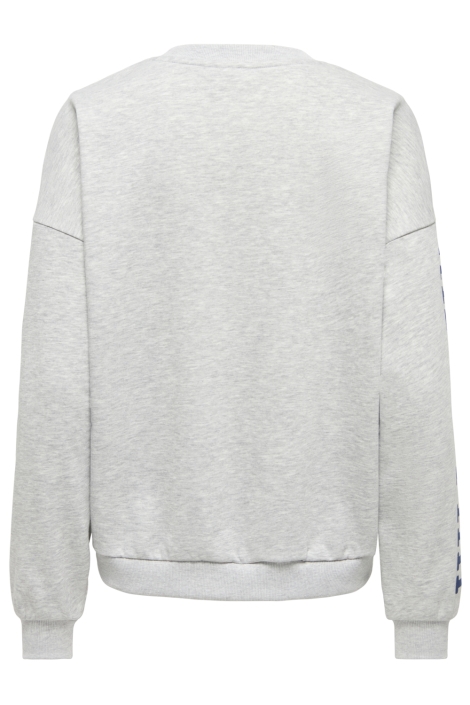 Only grijze dames sweater | Achteraanzicht