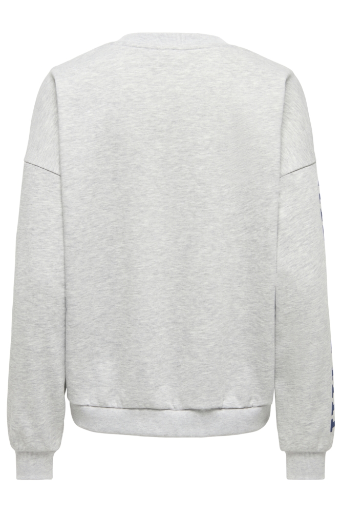 Only grijze dames sweater | Achteraanzicht