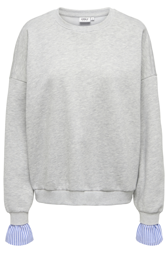 Only grijze dames sweater | Vooraanzicht