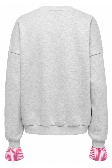 Only grijze dames sweater | Achteraanzicht