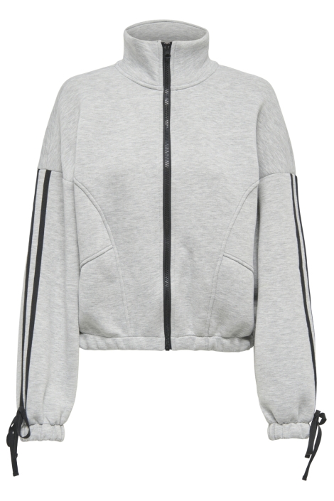 Only grijze dames vest | Vooraanzicht