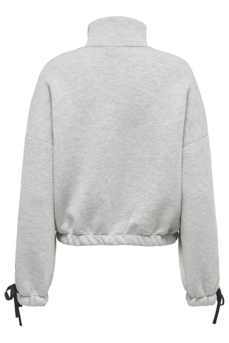 Only grijze dames vest | Achteraanzicht