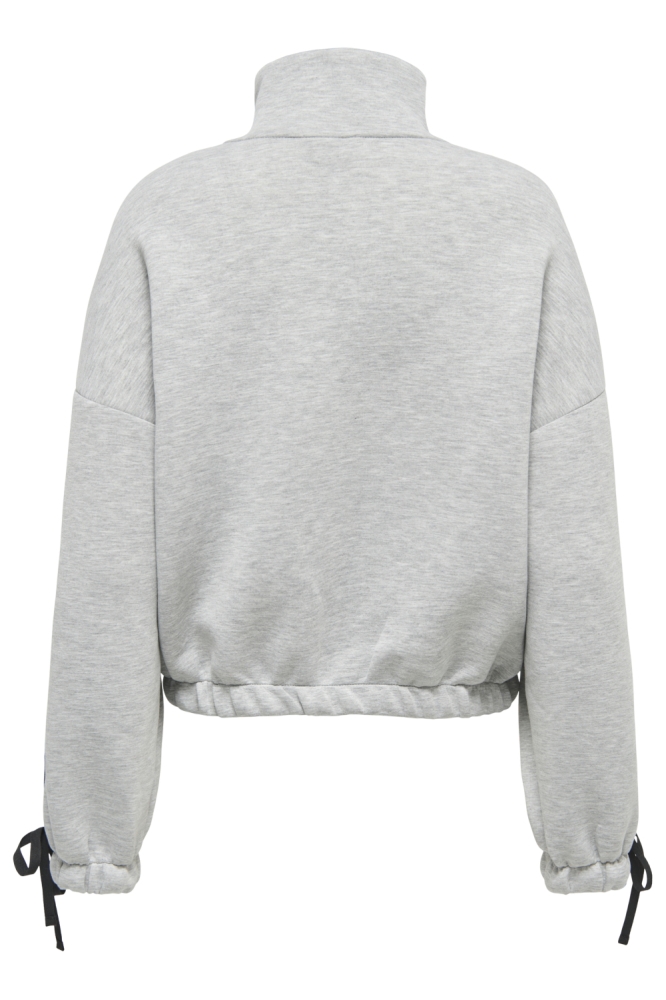Only grijze dames vest | Achteraanzicht