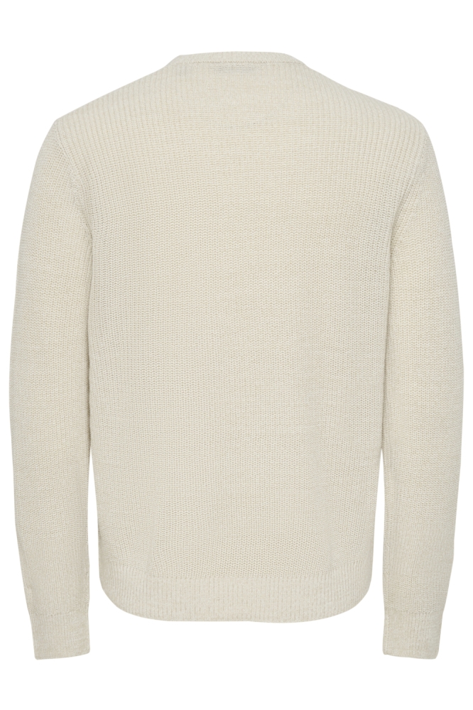 Only & Sons beige heren trui | Achteraanzicht