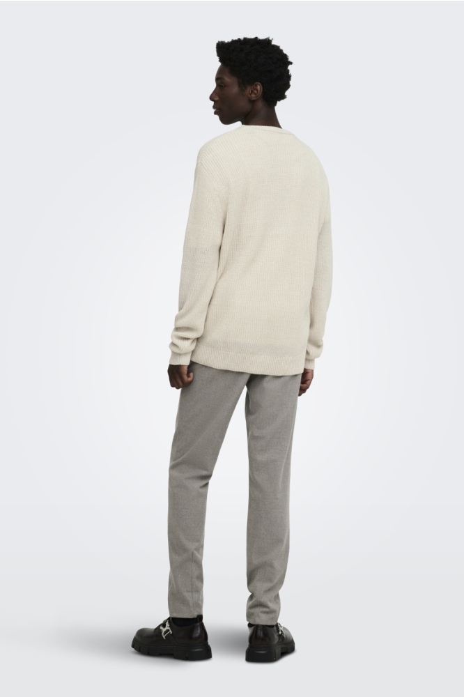 Only & Sons beige heren trui | Model