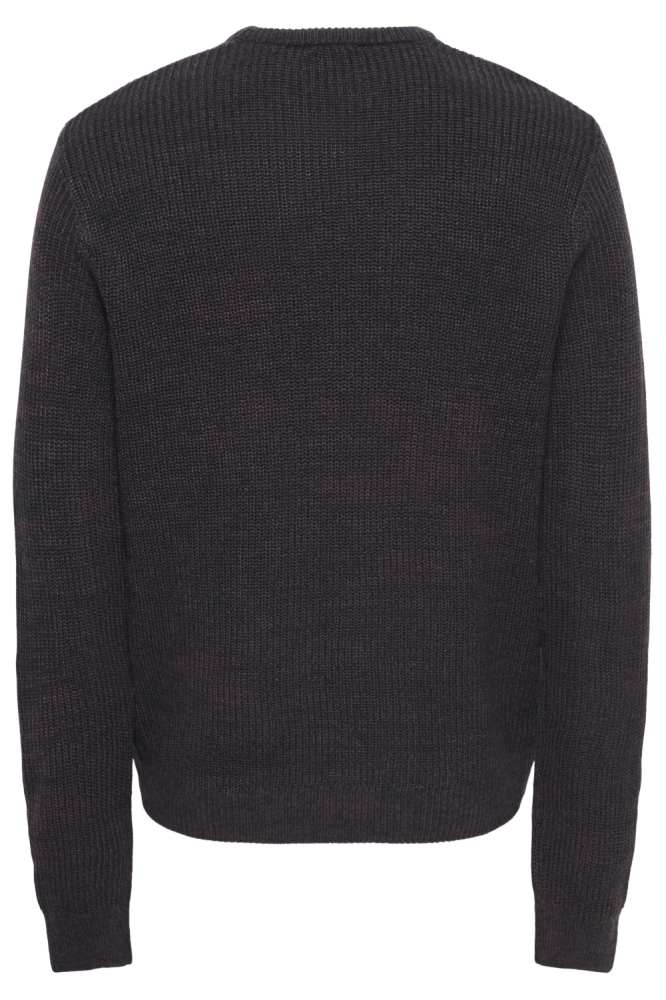 Only & Sons blauwe heren trui | Achteraanzicht
