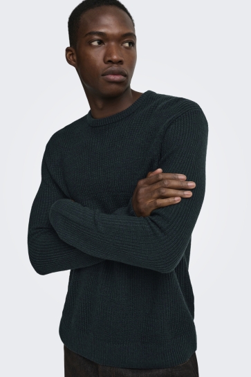 Only & Sons onsjonas reg crew neck knit Blauw